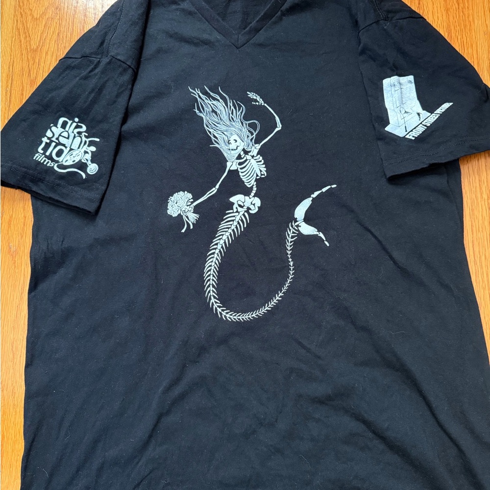 Skeleton Mermaid Graphic T-shirt
